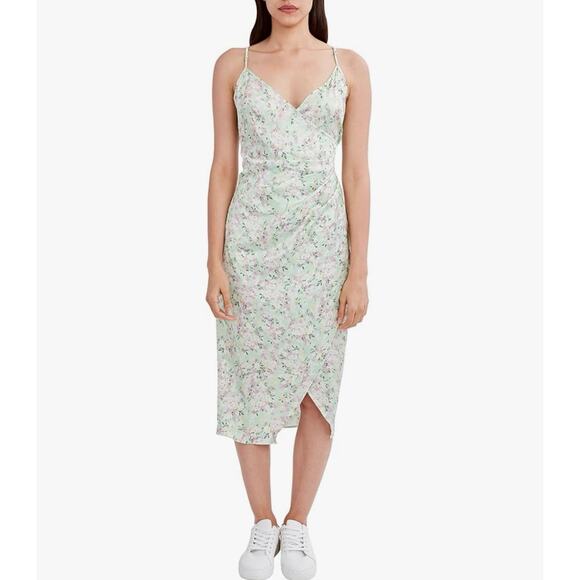 BCBGeneration Women's Strappy Y2K Midi Wrap Dress Whimsical Fairy Feminine Small - Picture 2 of 13